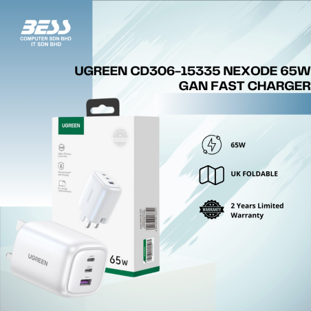UGREEN CD306-15335 NEXODE 65W GAN FAST CHARGER