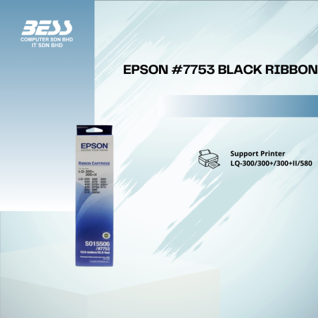 EPSON 7753 BLACK RIBBON (NO WARRANTY)