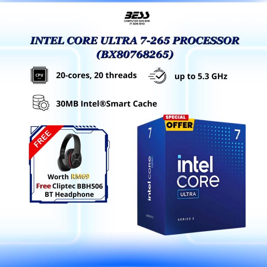 [PRE-ORDER] INTEL CORE ULTRA 7-265 PROCESSOR
