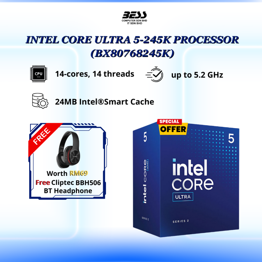 [PRE-ORDER] INTEL CORE ULTRA 5-245K PROCESSOR