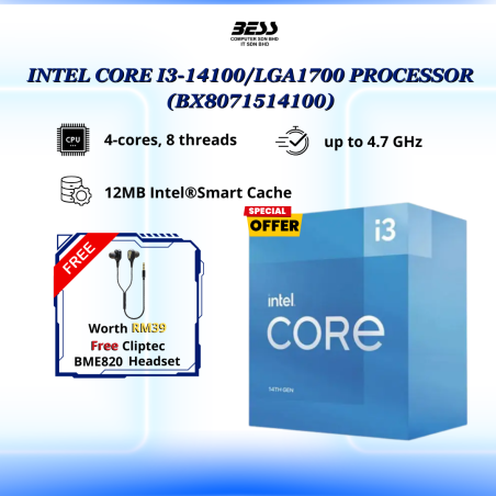 INTEL CORE I3-14100 PROCESSOR