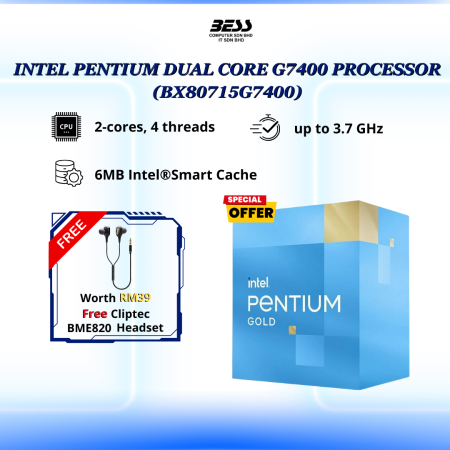 INTEL PENTIUM DUAL CORE G7400 PROCESSOR INTEL PENTIUM DUAL CORE G7400 PROCESSOR
