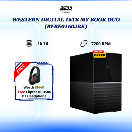 [PRE-ORDER] WESTERN DIGITAL MY BOOK DUO (16TB/20TB/24TB/28TB/36TB/44TB)