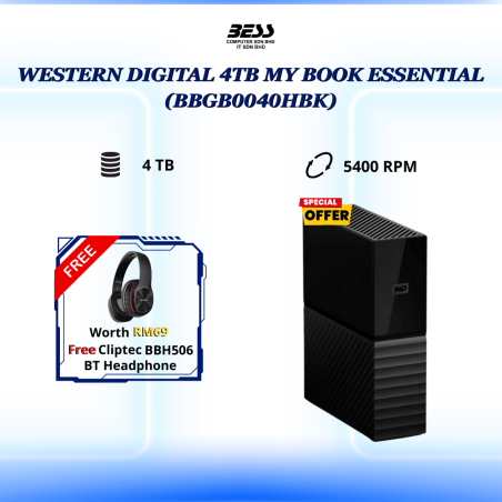 [PRE-ORDER] WESTERN DIGITAL MY BOOK ESSENTIAL (4TB-26TB)