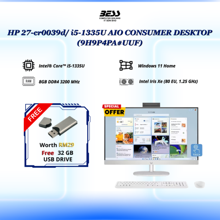 HP 27-cr0039d/ i5-1335U AIO CONSUMER DESKTOP