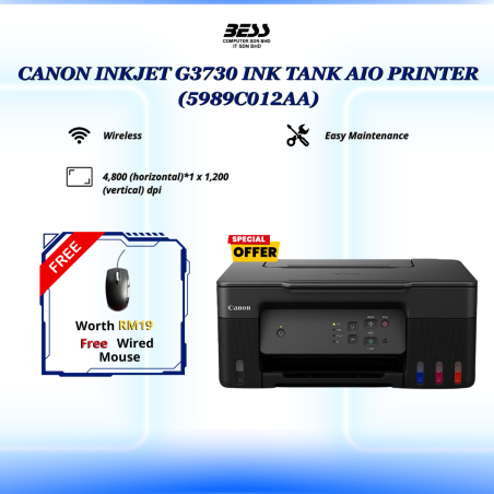 CANON INKJET G3730 INK TANK AIO PRINTER