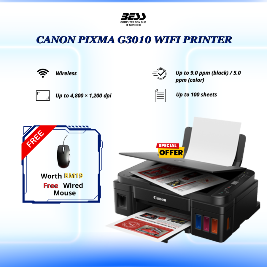 CANON PIXMA G3010 WIFI PRINTER