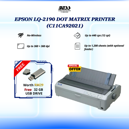 EPSON LQ-2190 DOT MATRIX PRINTER