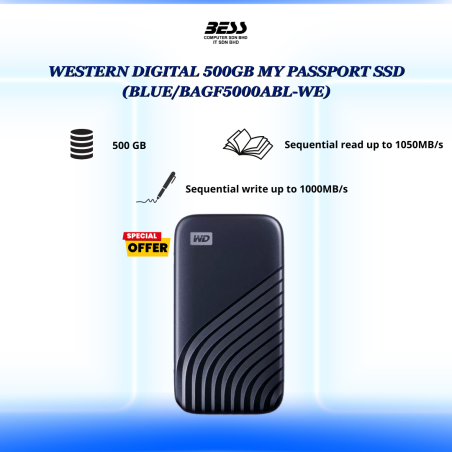 WESTERN DIGITAL MY PASSPORT SSD (500GB/1TB)
