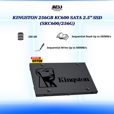 [PRE-ORDER] KINGSTON KC600 SATA 2.5" SSD (256GB/512GB/1024GB/2048GB)