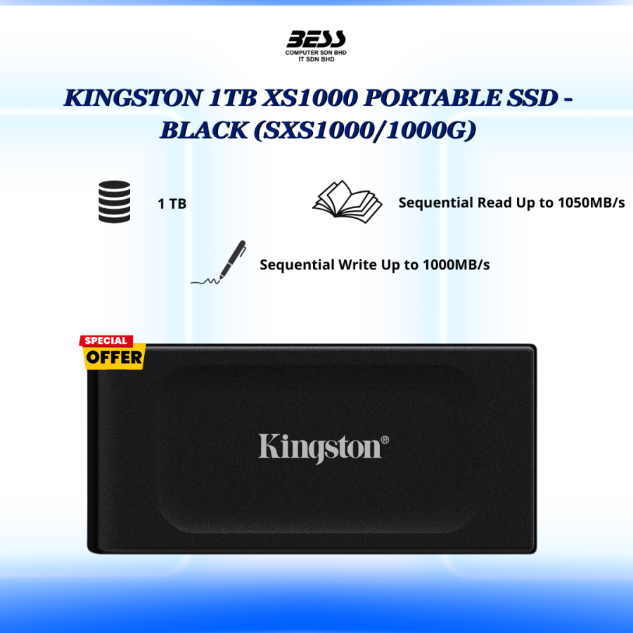 [PRE-ORDER] KINGSTON XS1000 PORTABLE SSD (1TB/2TB)