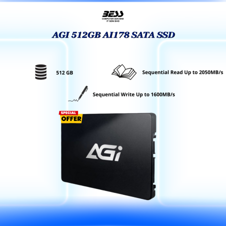 AGI AI178 SATA SSD (512GB/1TB)