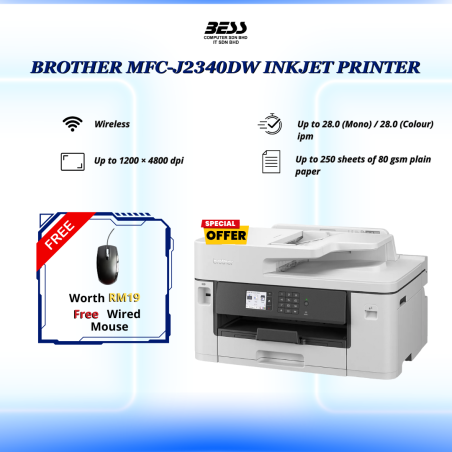 [PRE-ORDER] BROTHER MFC-J2340DW INKJET PRINTER