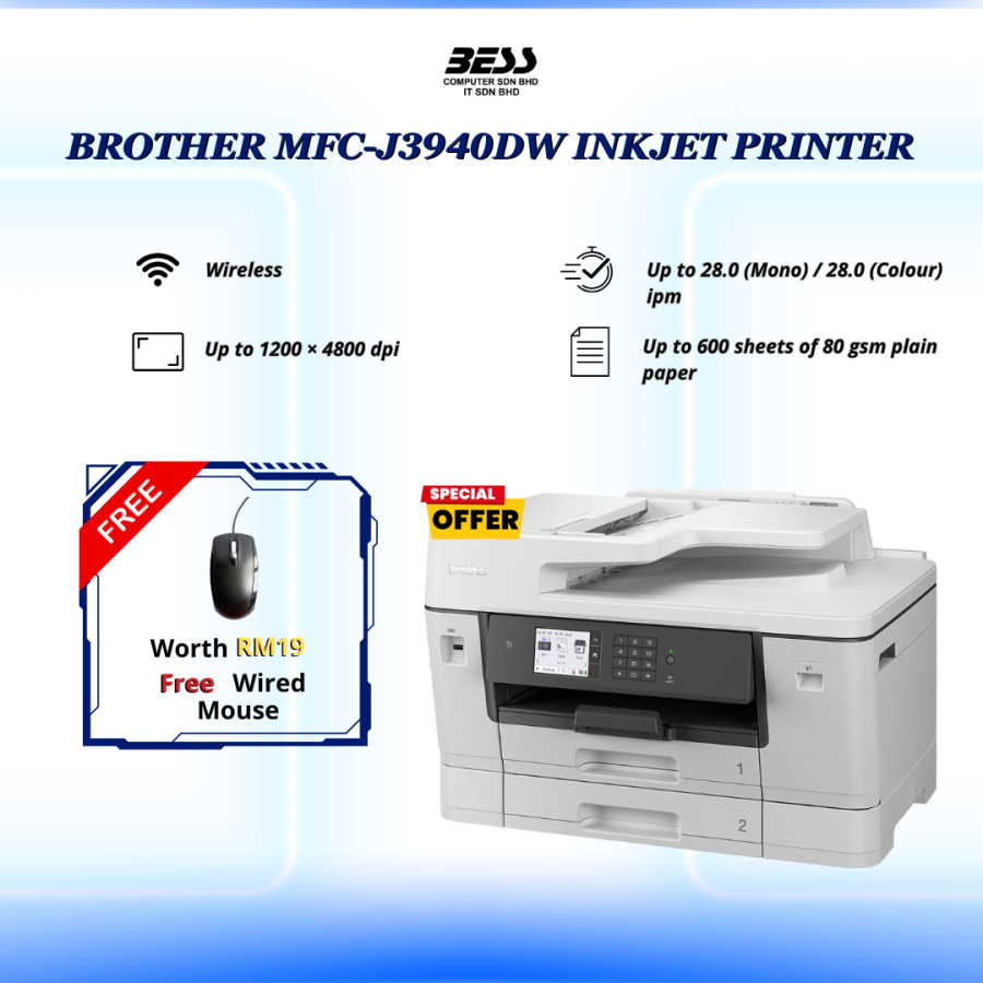 [PRE-ORDER] BROTHER MFC-J3940DW INKJET PRINTER