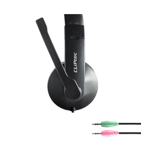 CLIPTEC BMH-529 MULTIMEDIA STEREO HEADSET (BLACK)