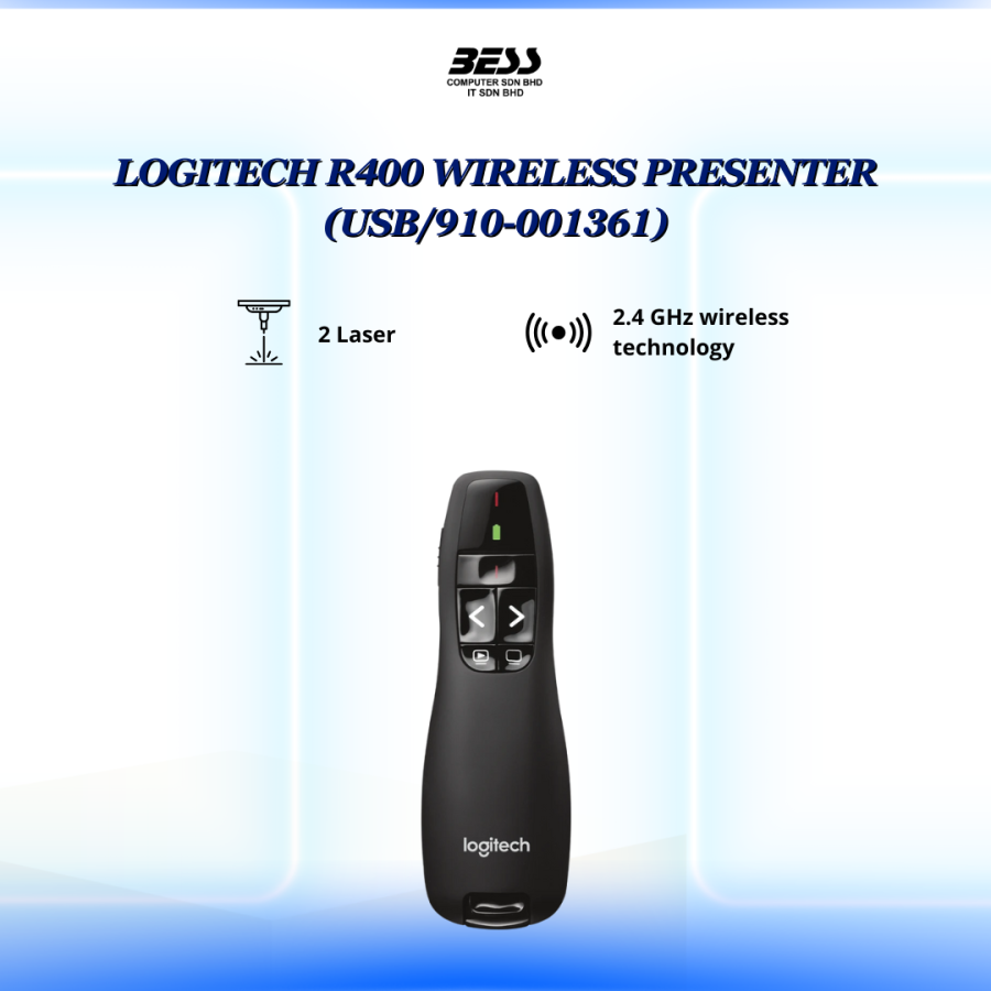 LOGITECH R400 WIRELESS PRESENTER (USB/910-001361)