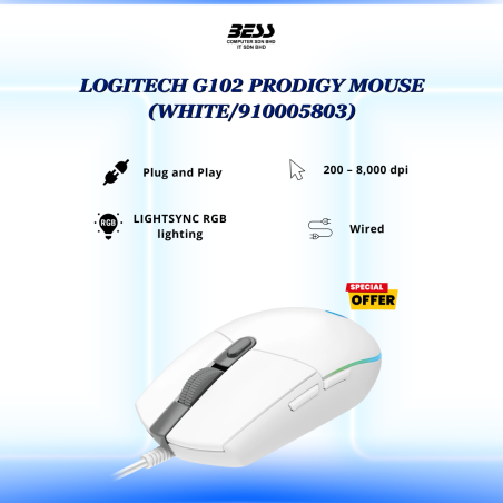 LOGITECH G102 PRODIGY MOUSE