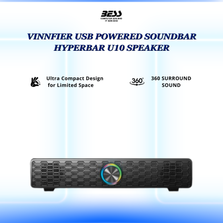 VINNFIER USB POWERED SOUNDBAR HYPERBAR U10 SPEAKER