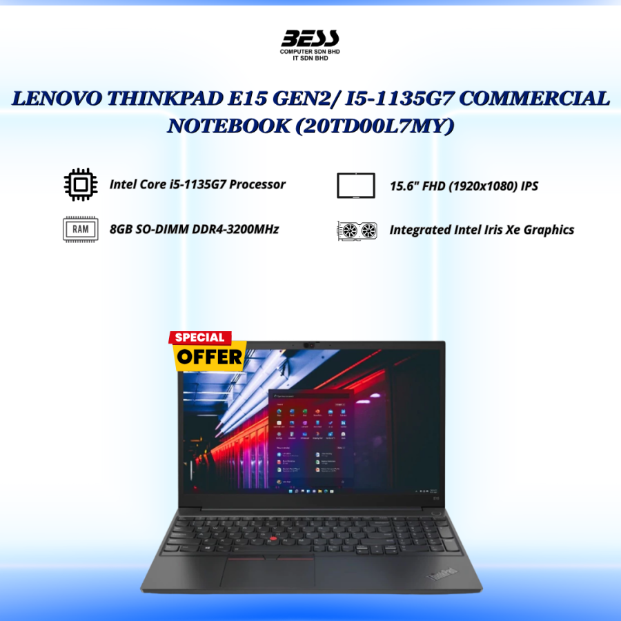 LENOVO THINKPAD E15 GEN2/ I5-1135G7 COMMERCIAL NOTEBOOK LENOVO THINKPAD E15 GEN2/ I5-1135G7 COMMERCIAL NOTEBOOK