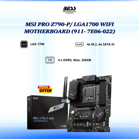 MSI PRO Z790-P/LGA1700 WIFI MOTHERBOARD