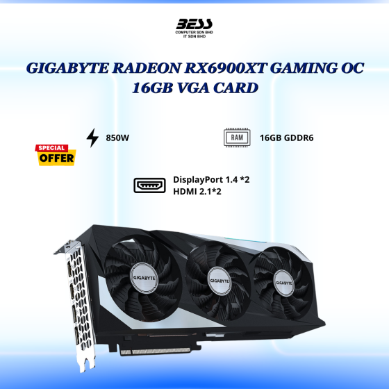 GIGABYTE RADEON RX6900XT GAMING OC 16GB GRAPHICS CARD
