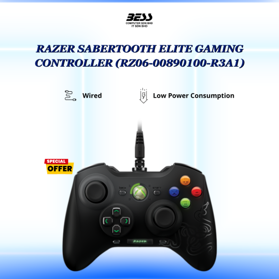 RAZER SABERTOOTH ELITE GAMING CONTROLLER (RZ06-00890100-R3A1)