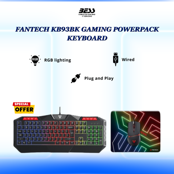 FANTECH P31 GAMING POWERPACK KEYBOARD (KB93BK)