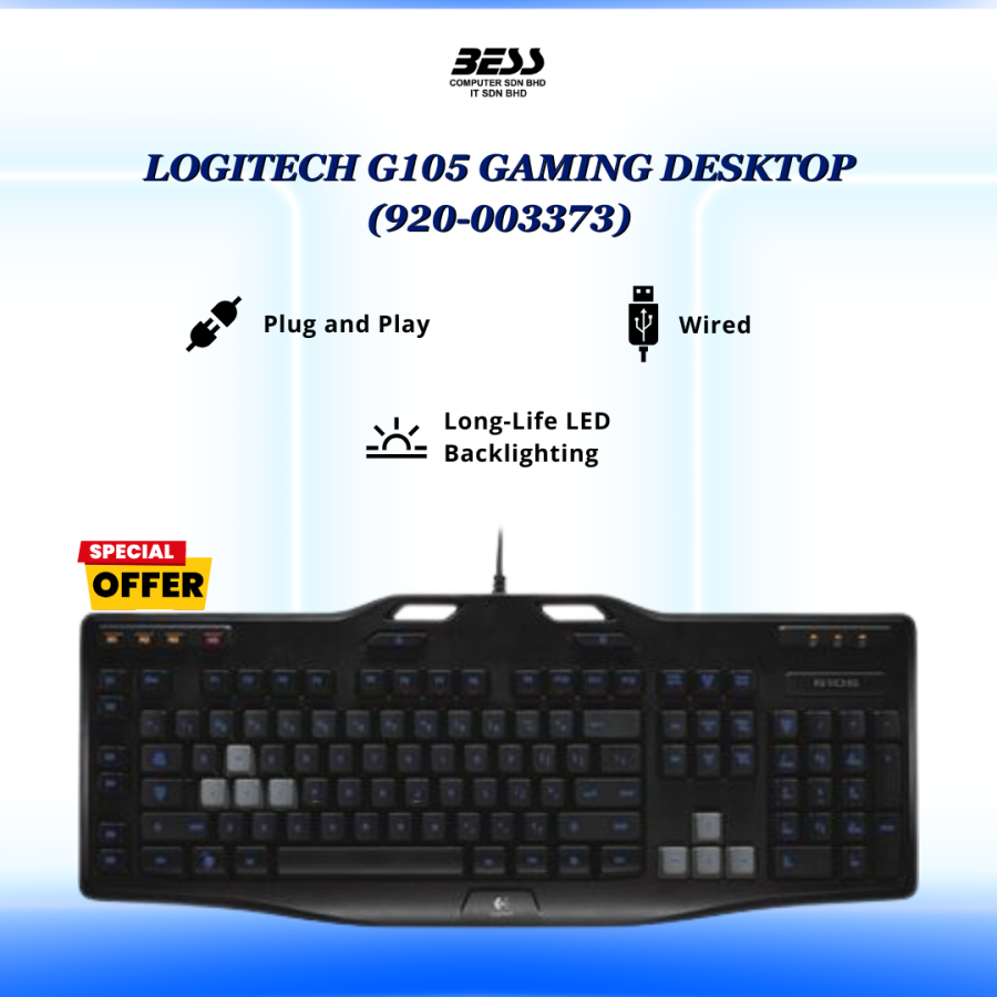 LOGITECH G105 GAMING KEYBOARD (920-003373)