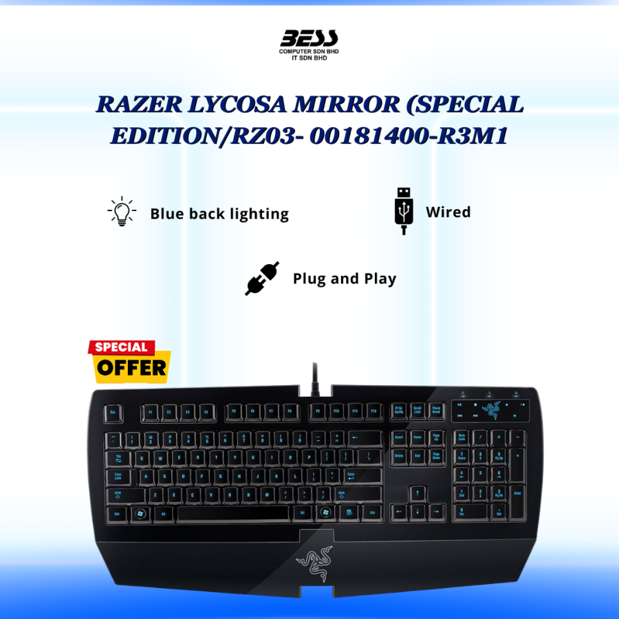 RAZER LYCOSA MIRROR KEYBOARD (SPECIAL EDITION/RZ03- 00181400-R3M1