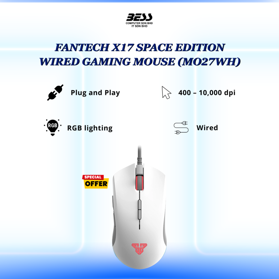 FANTECH X17 WIRED GAMING MOUSE (BLACK/SAKURA/SPACE)