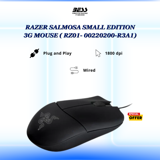 RAZER SALMOSA SMALL EDITION 3G MOUSE (RZ01- 00220200-R3A1)