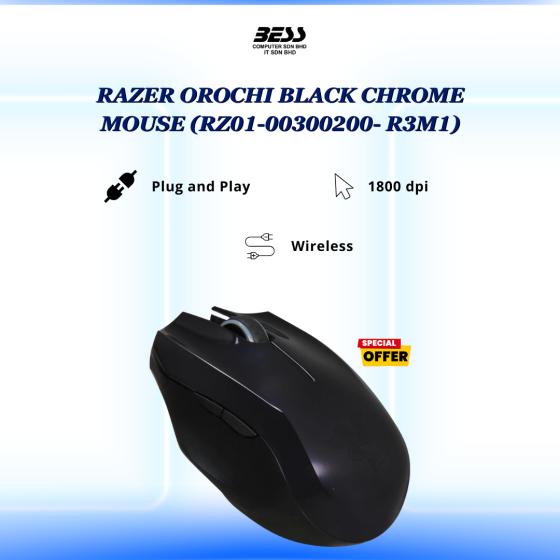 RAZER OROCHI BLACK CHROME MOUSE (RZ01-00300200- R3M1)