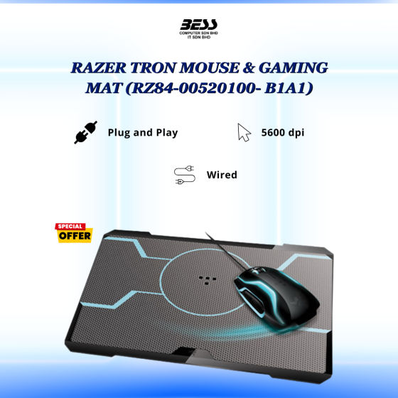 RAZER TRON MOUSE & GAMING MAT (RZ84-00520100- B1A1)