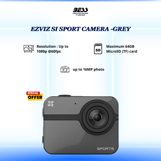 EZVIZ SI SPORT CAMERA - GREY