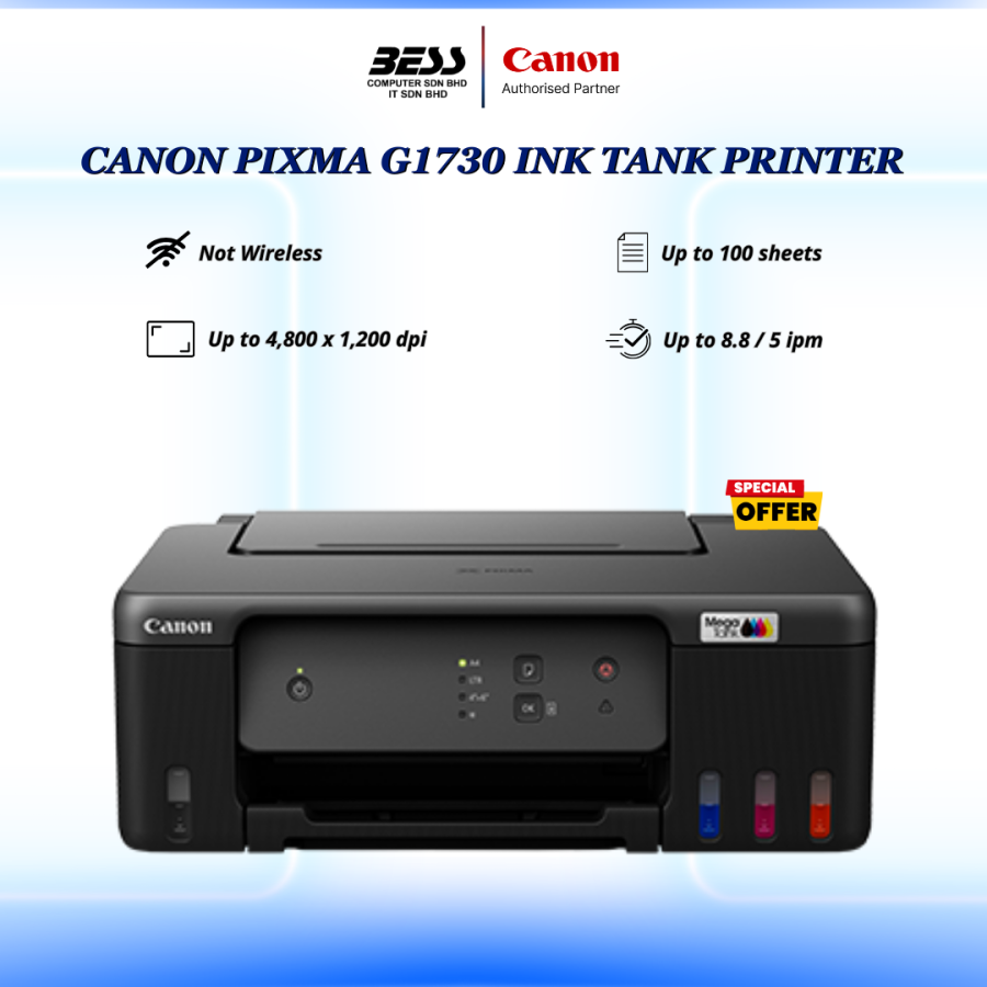 [PRE-ORDER] CANON PIXMA G1730 INK TANK PRINTER