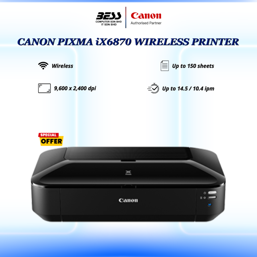[PRE-ORDER] CANON PIXMA iX6870 WIRELESS PRINTER