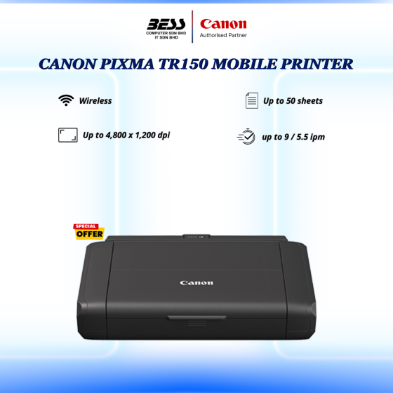 [PRE-ORDER] CANON PIXMA TR150 MOBILE PRINTER