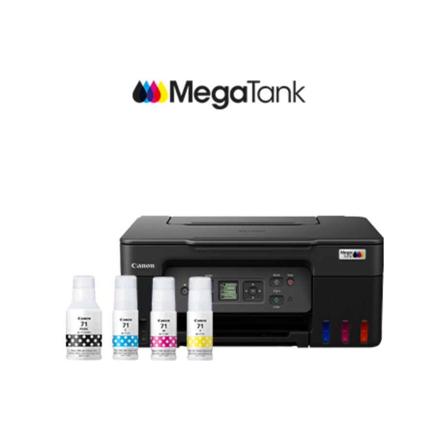 CANON INKJET G3770 INK TANK AIO PRINTER (BLACK/WHITE/RED)
