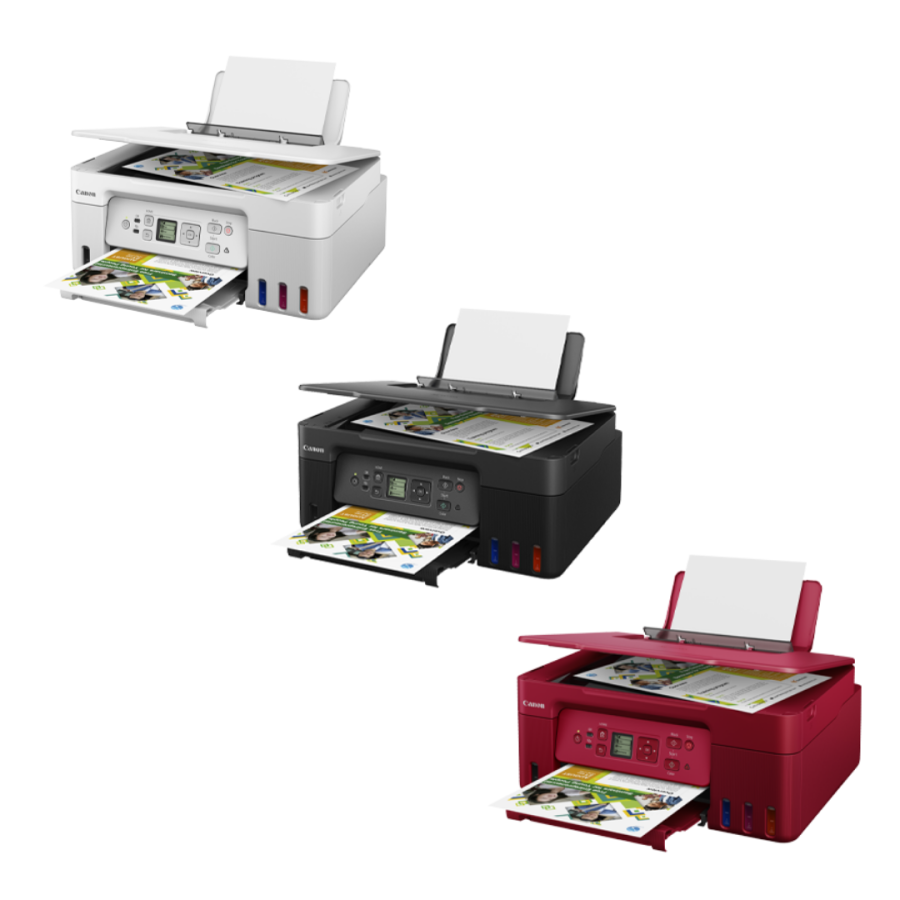 CANON INKJET G3770 INK TANK AIO PRINTER (BLACK/WHITE/RED)