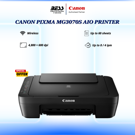 CANON PIXMA MG3070S AIO PRINTER