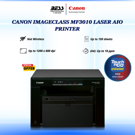 CANON IMAGECLASS MF3010 LASER AIO PRINTER