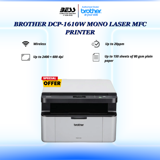 BROTHER DCP-1610W MONO LASER MFC PRINTER