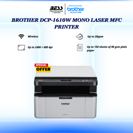 BROTHER DCP-1610W MONO LASER MFC PRINTER