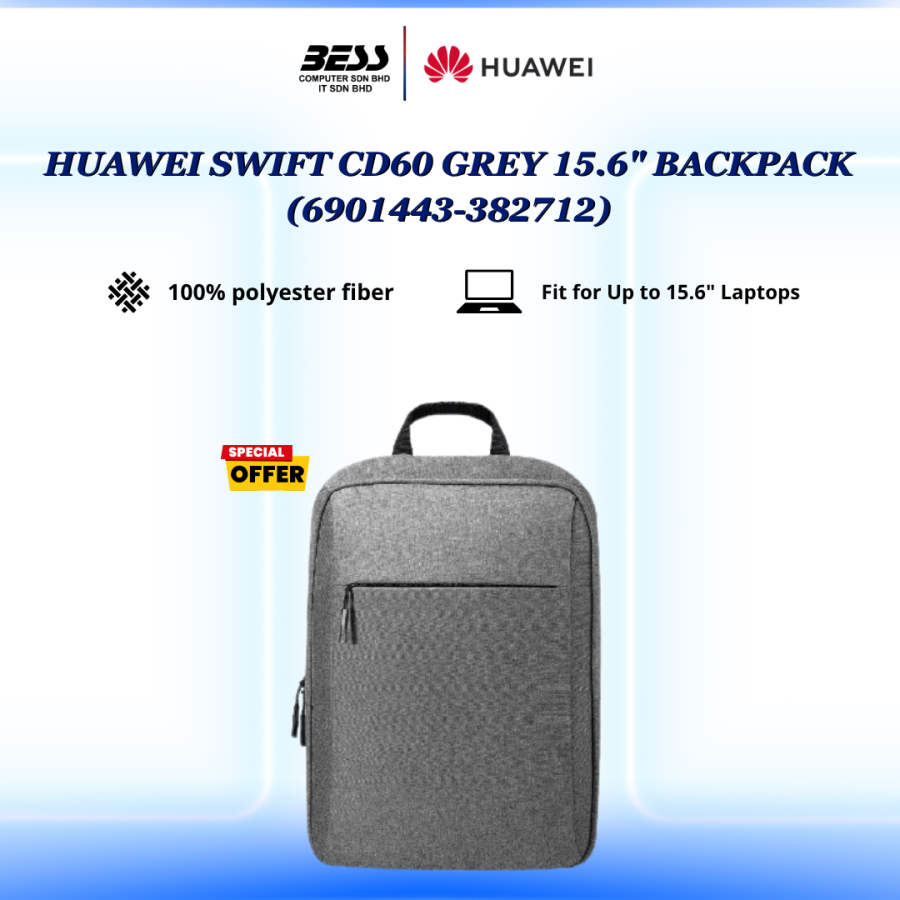 HUAWEI SWIFT CD60 GREY 15.6" BACKPACK (6901443-382712) HUAWEI SWIFT CD60 GREY 15.6" BACKPACK (6901443-382712)