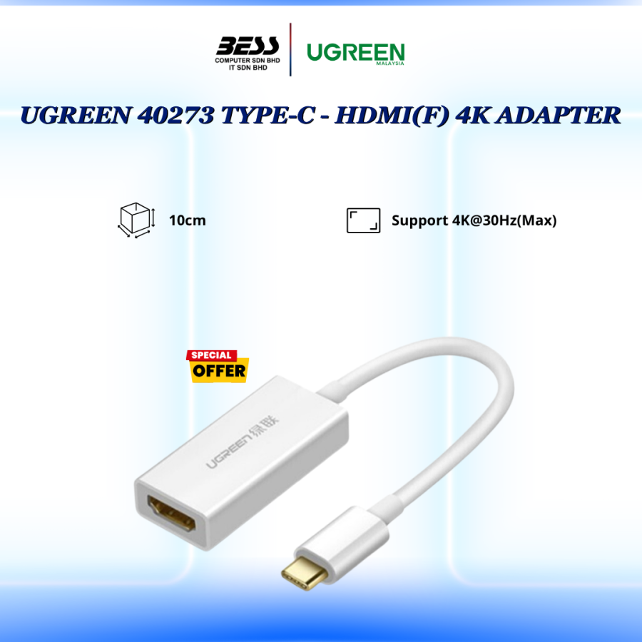 UGREEN 40273 TYPE-C - HDMI(F) 4K ADAPTER