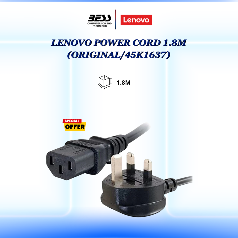LENOVO POWER CORD 1.8M (ORIGINAL/45K1637)