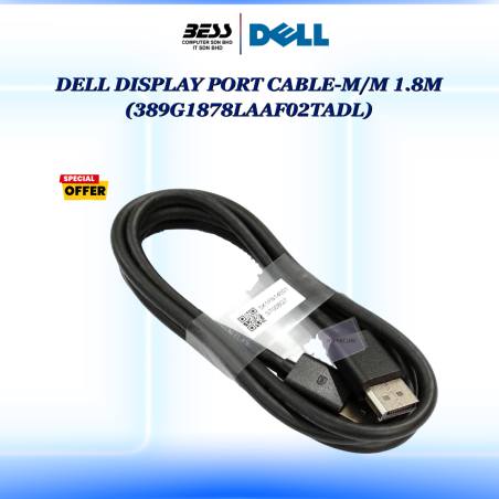 DELL DISPLAY PORT CABLE-M/M 1.8M (389G1878LAAF02TADL)