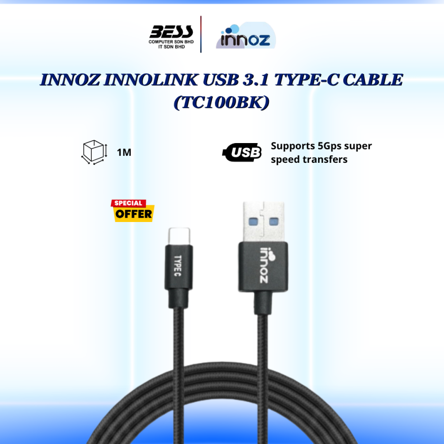 INNOZ INNOLINK USB 3.1 TO TYPE-C CABLE