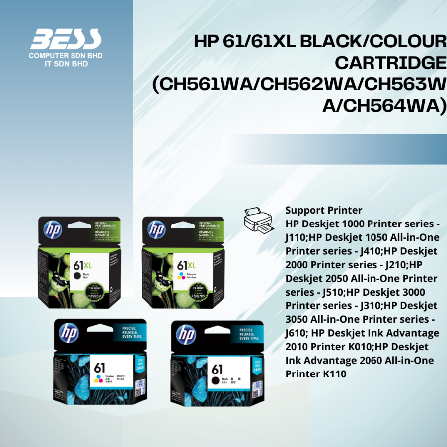 HP 61/61XL INK CARTRIDGE