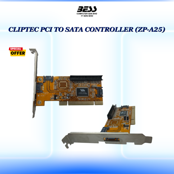 CLIPTEC PCI TO SATA CONTROLLER (ZP-A25)